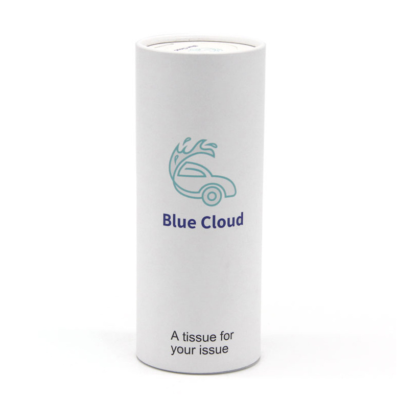 Wholesale Custom Logo Empty White Cylinder Tube Roll Tissue Kraft Paper Box Tube Packaging