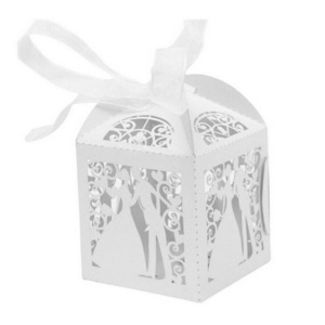 Hot selling paper folding candy box high end wedding cake box