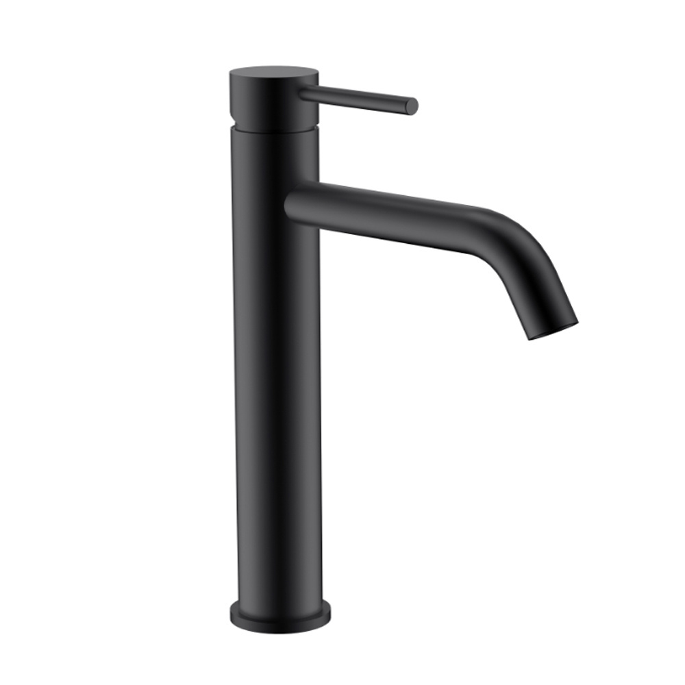 Best seller gun metal grey single lever brass high  bathroom basin faucet