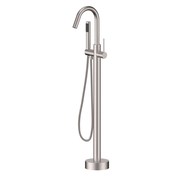 Manufacturer kaiping floor mounted faucet  brass bath mixer tap free standing tub faucet