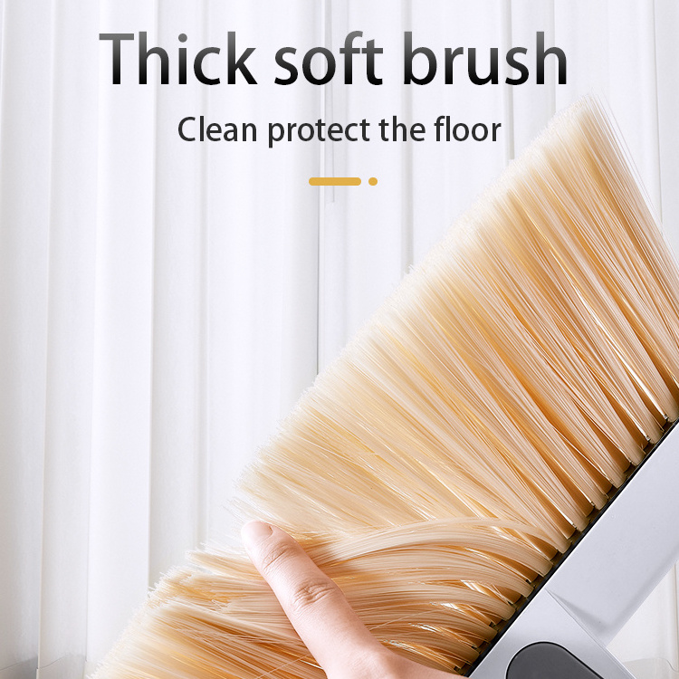 kitchen floor cleaning plastic silicone sweeping heads brush magic brooms and dustpans set with teeth for home