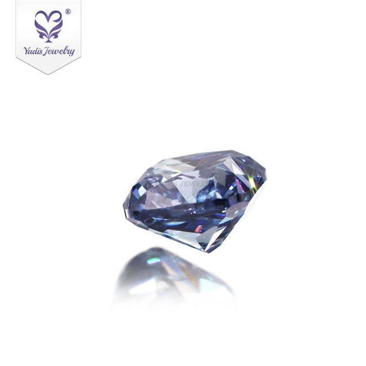 Yadis wholesale IGI certificate loose color cvd HPHT 1ct cushion cut blue diamonds lab grown diamond