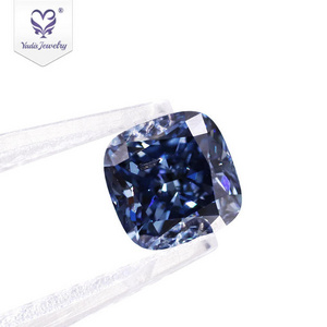 Yadis wholesale IGI certificate loose color cvd HPHT 1ct cushion cut blue diamonds lab grown diamond