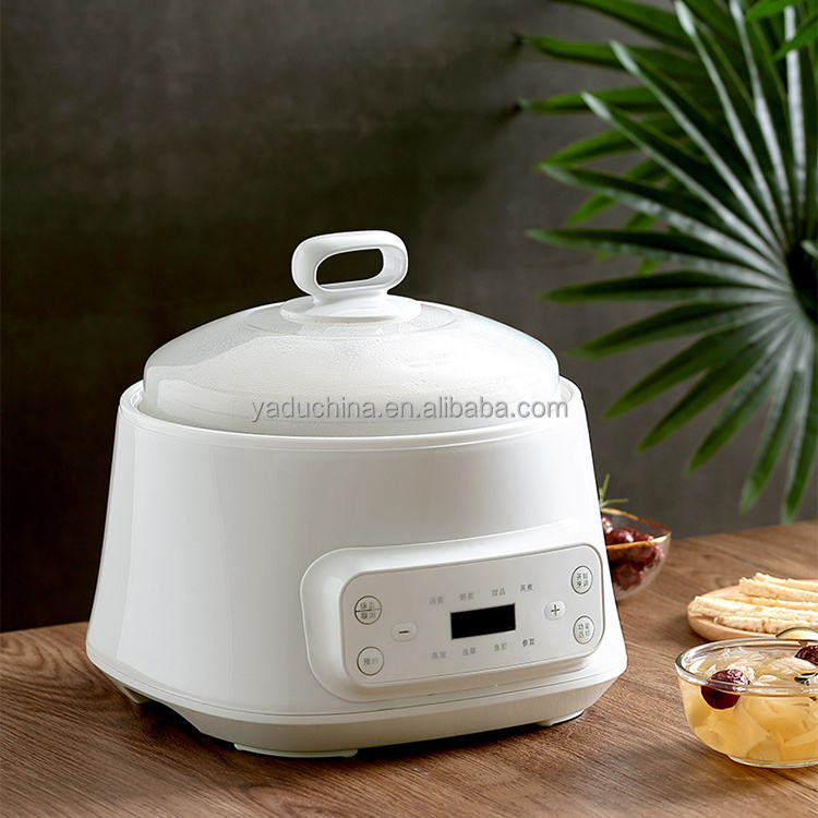 Kitchen Appliance Ceramics Crock Pot Big Capacity Family Multi Use Chinese Electric Slow Cooker Pot