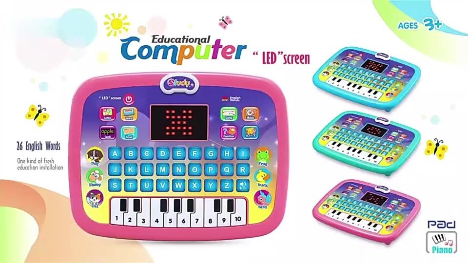 Kids English Learning Machine Piano Study Spelling Letters Educational intelligent LCD screen tablet computer learning toys