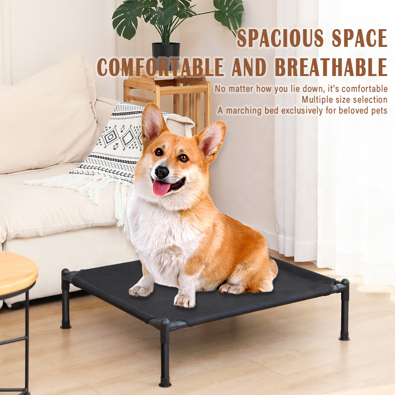 Breathable pet bed Cooling Foldable Portable Pet Outdoor Dog Bed Waterproof Elevated Dog Bed