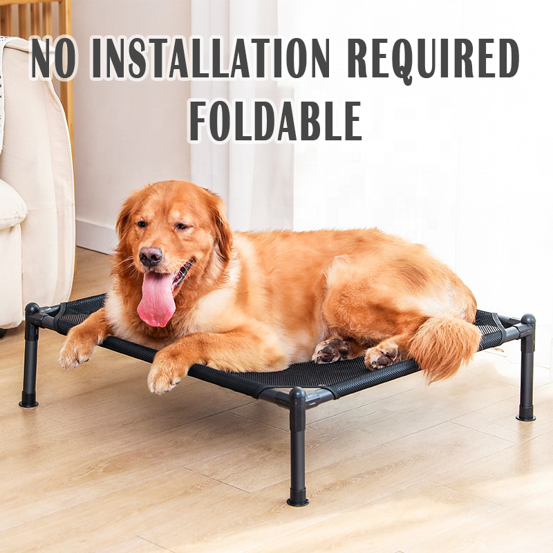 Breathable pet bed Cooling Foldable Portable Pet Outdoor Dog Bed Waterproof Elevated Dog Bed