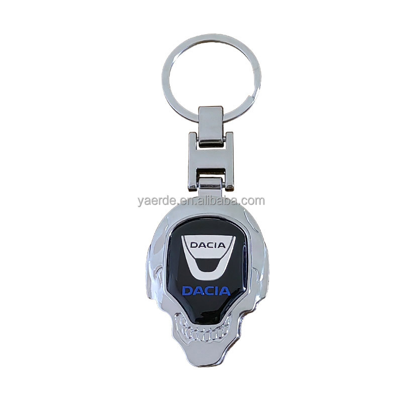 New Car 3D Metal Keychain Double Sided  Badge Logo for Mercedes-Benz Honda Toyota Volvo Car Keychain Keyring