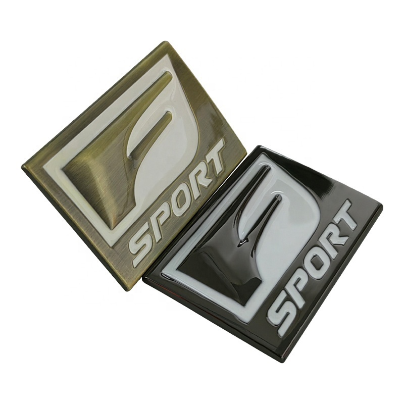 Custom 3D Metal F Sport Logo Badge Nameplate Trunk Car Sticker