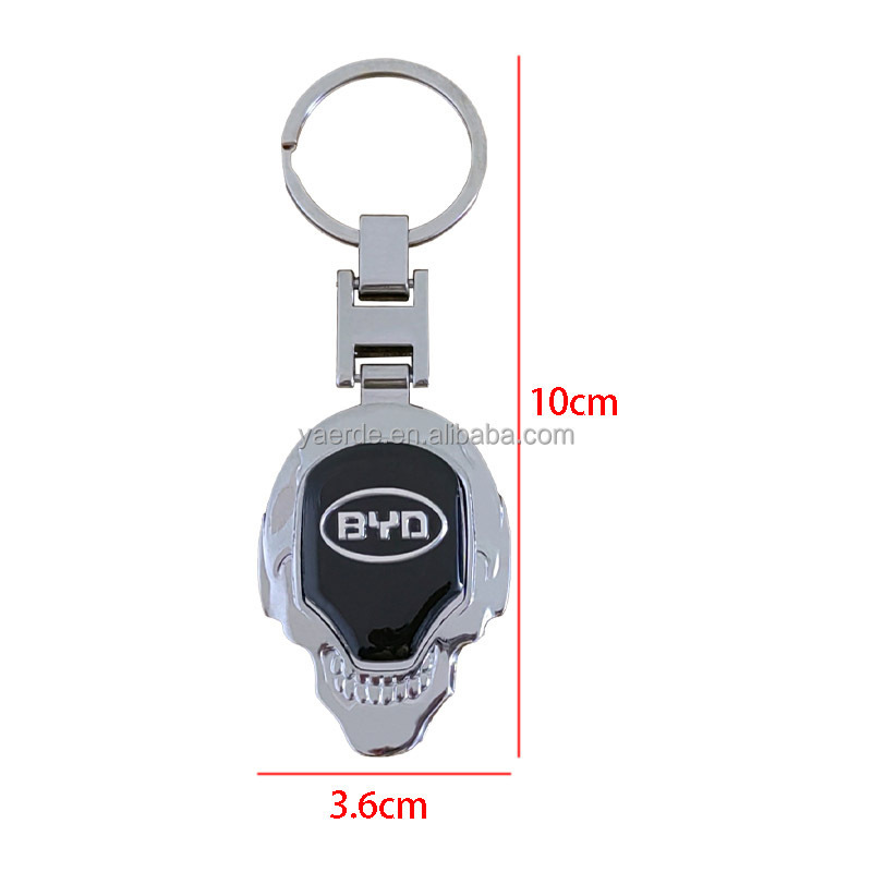 New Car 3D Metal Keychain Double Sided  Badge Logo for Mercedes-Benz Honda Toyota Volvo Car Keychain Keyring