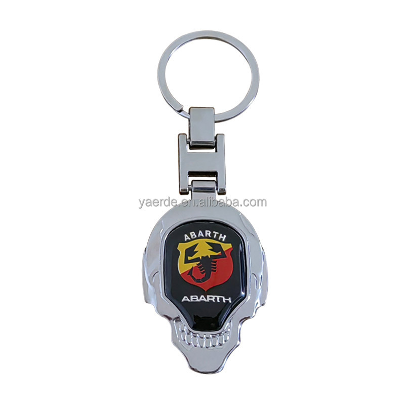 New Car 3D Metal Keychain Double Sided  Badge Logo for Mercedes-Benz Honda Toyota Volvo Car Keychain Keyring