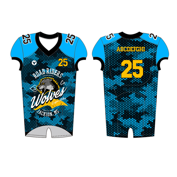 Custom Sublimated Patterns Blank Steeler Camo Jersey American Football Plain Uniform