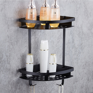 Bathroom Products 2022 Adhesive Bathroom Corner Shelves Shower Caddy Shelf Basket 2-tier Stainless Steel 304 Wall Mouted Modern home and kitchen