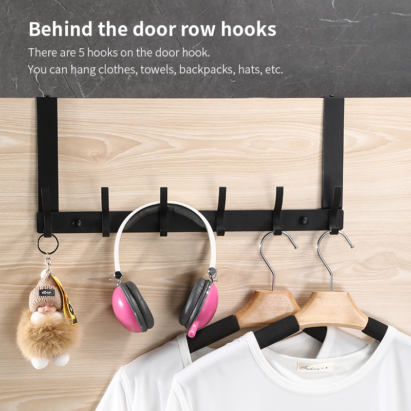 Folding  coat organizer rack cloth hanging over the door hooks hanger over door bathroom hook