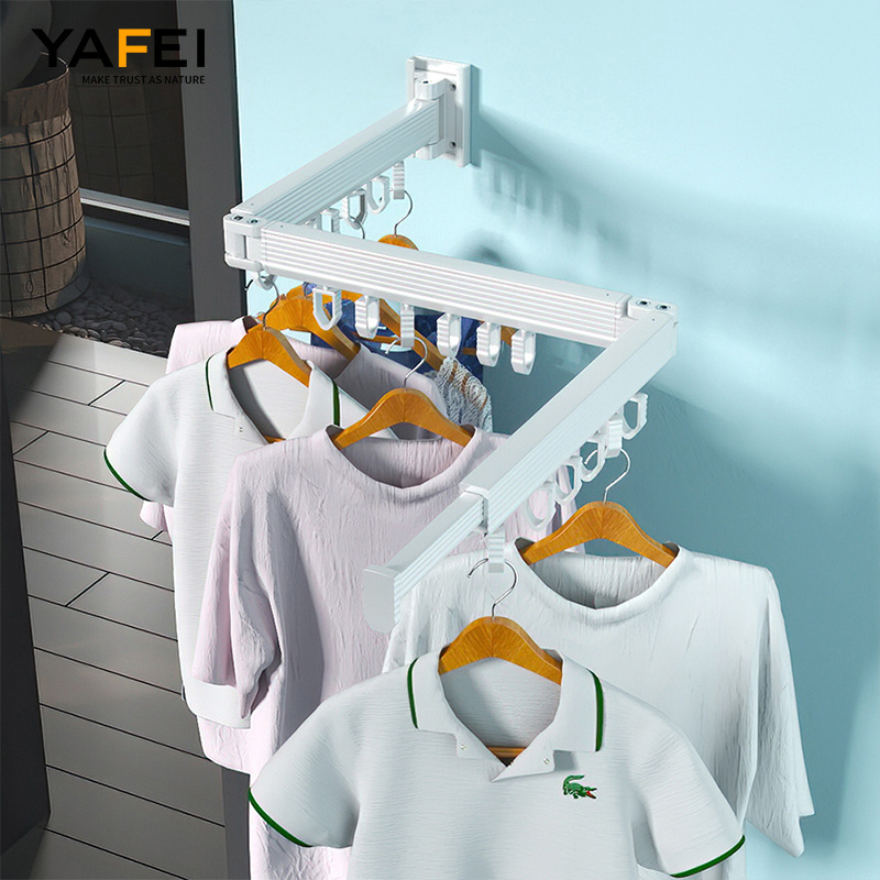 Clothes Accessories Retractable Clothes Drying Rack Space-Saver Folding Hook style clothes laundry drying rack