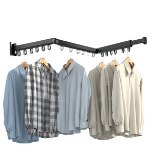 Clothes Accessories Retractable Clothes Drying Rack Space-Saver Folding Hook style clothes laundry drying rack