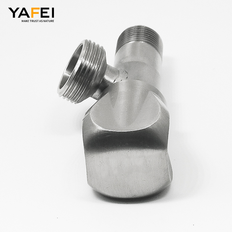 1/2 Body 3/4 Stainless Chrome Finished Brass Bathroom Kitchen Toilet  Shut off water  angle stop valve for toilet faucet