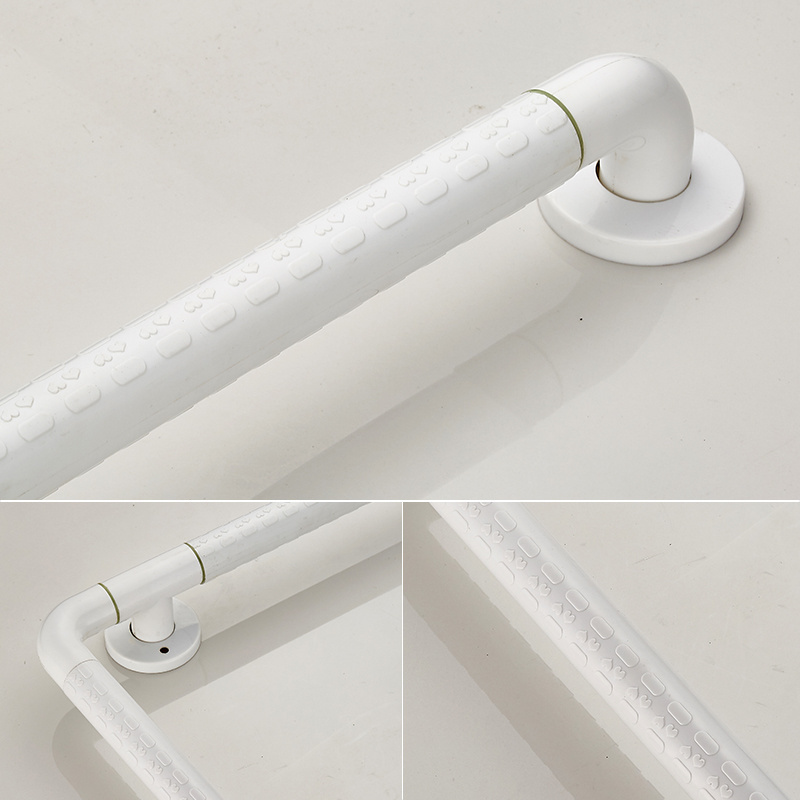 Professional toilet ABS wall mount handle rail nylon barrier-free safety handrail bathroom accessories L shape plastic grab bar