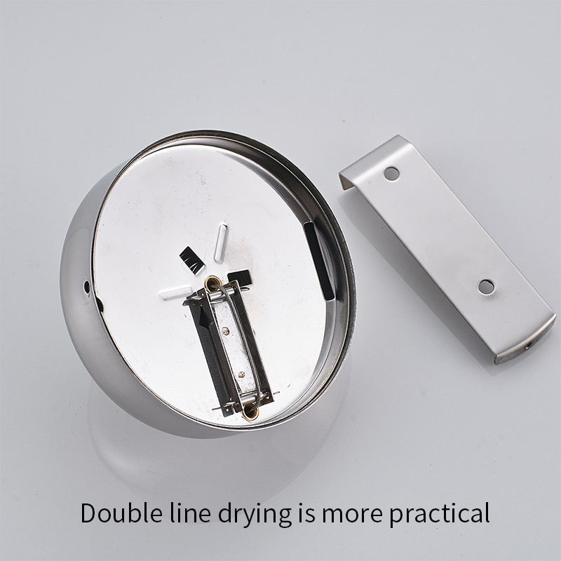 Clothes Accessories Retractable Clothes line Stainless Steel with Wall Mount Chrome and hanging clothes line with pulley washing