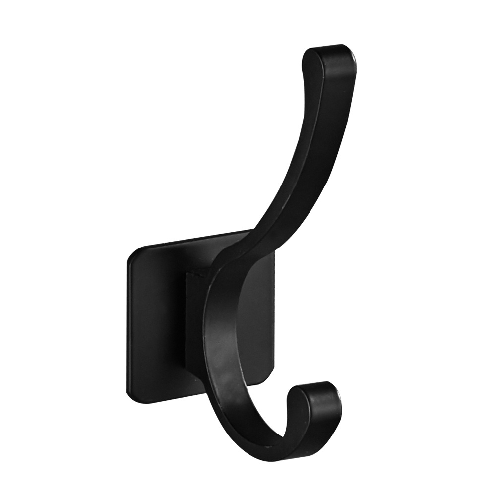 Wenzhou Hook Cabinet Wardrobe Coat Holder Kitchen Bathroom Wall Single Hook Wall Mounted Key  Hooks & Rails Clothing Black