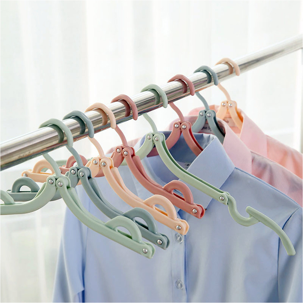 Clothes Accessories Folding coat hanger travel outdoor business travel Portable student dormitory drying coat hanger