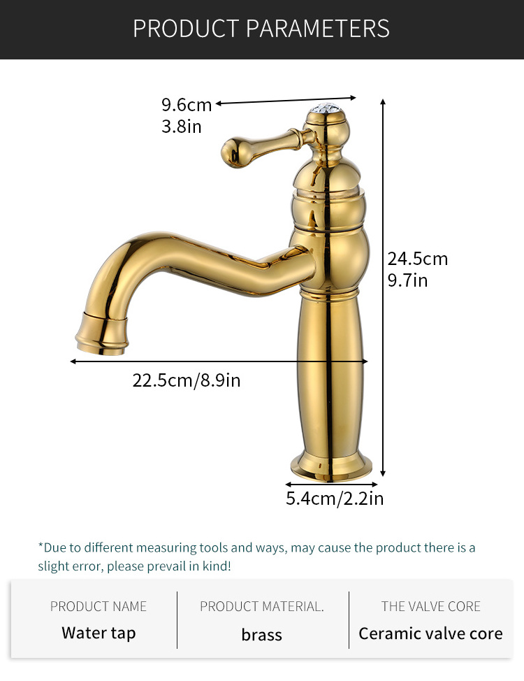 Luxury Deck mounted double handle basin faucet antique brushed gold three holes bathroom brass basin tapware