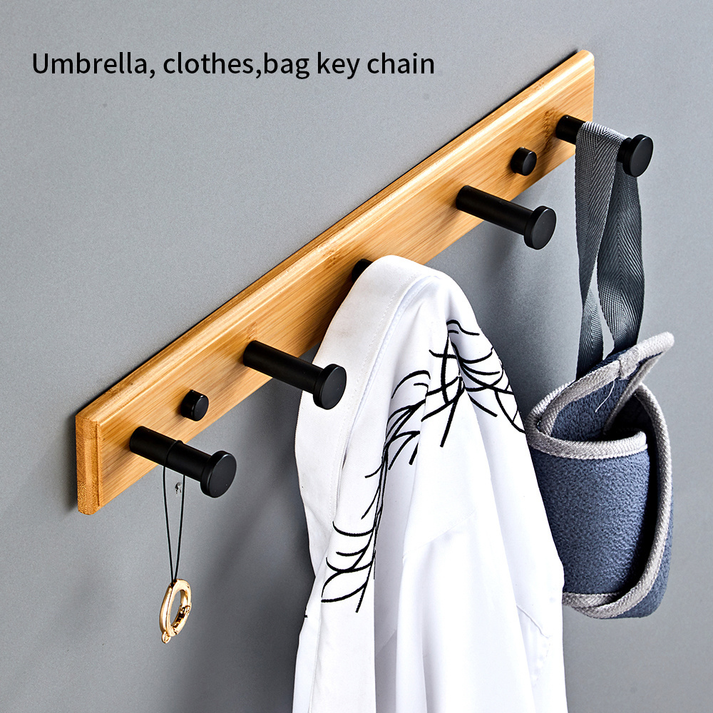 Rustic Wall Coat Rack Clothes Hangers Simple Home Decorative Bedroom key key wall hanger wood