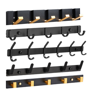 Durable and High Quality Bathroom Wall Mountable  Clothes Hooks & Rails Clothing Metal row hook