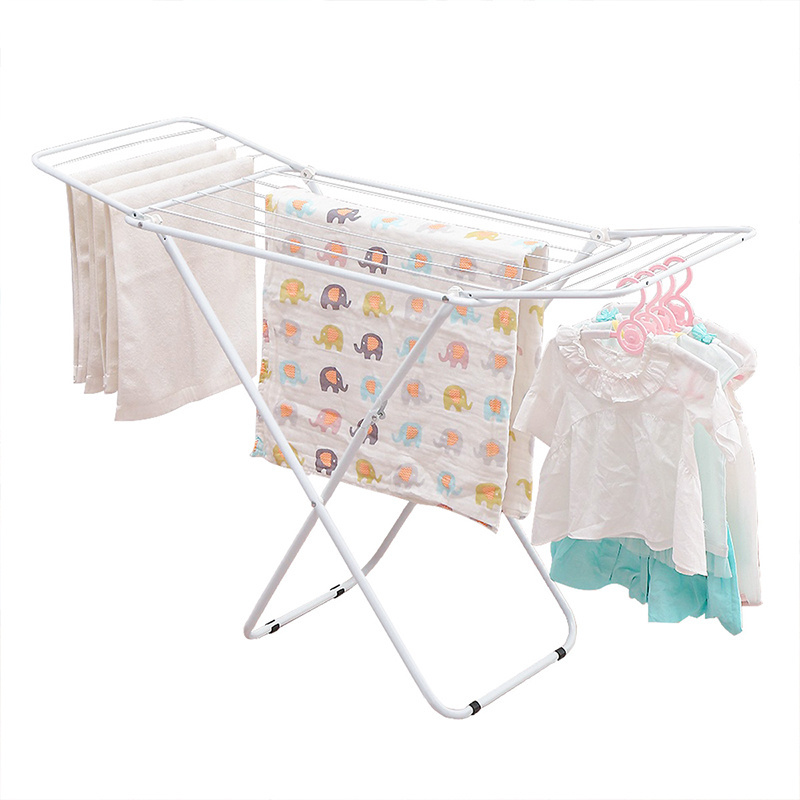 Clothes Accessories Folding Airfoil wire large drying rack floor clotheshorse Pants Hanger folding clothes rack