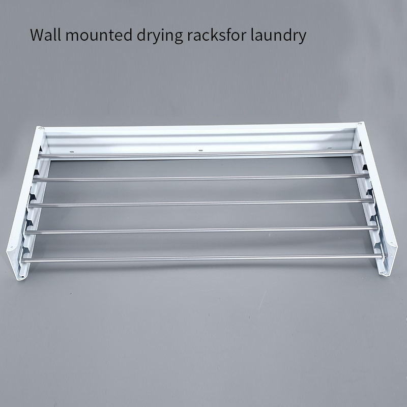 The New Wall Mounted 100cm Foldable Clothes Drying Rack Clothes Dry rack Retractable Laundry Drying Rack