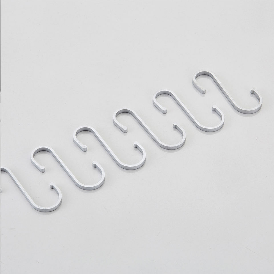 Single Clothing Robe Hook Guaranteed Quality Good Quality Simple Hooks & Rails Metal Modern Black Detachable s shape hook