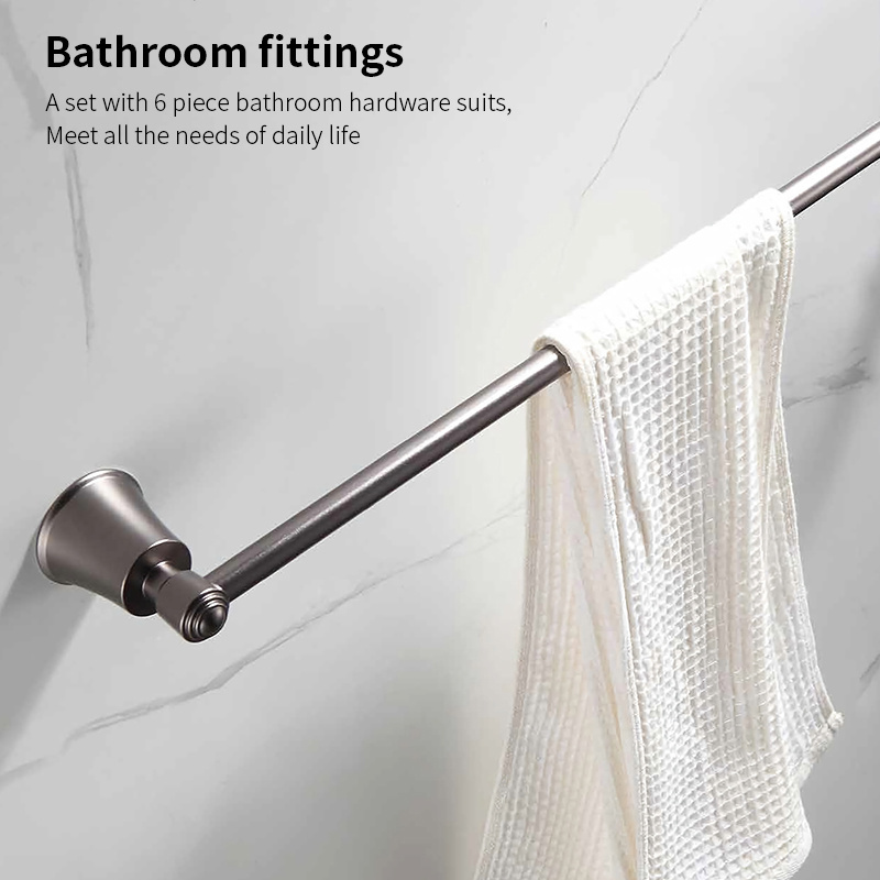 Simple Classic Hardware Set Shower Tower Bar Paper Rack Wall Mounted ...