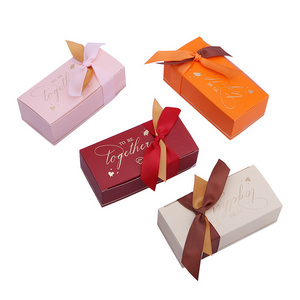 Custom Wedding Gift Jewelry Packaging Paper Box Creative Candy Paper Box with Logo Food Cake Box Ivory Paper Ivory Board Accept