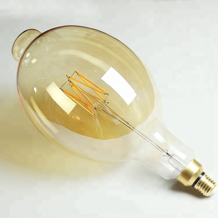 Big Size BT180 Edison LED filament bulb light 6w/8w 220/240v E27 energy saving light bulb for indoor lighting