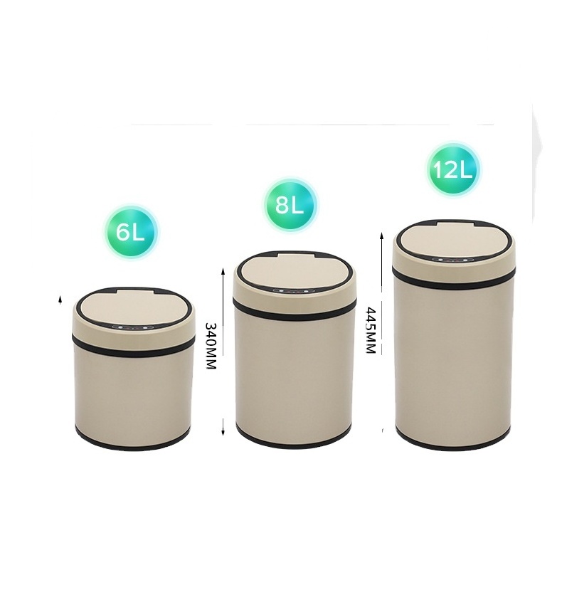 Best Selling 50L 50 Liter Trash Can 3L Stainless Food Waste Bin With Lock Lid Touch Dustbin