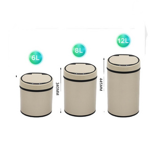 Best Selling 50L 50 Liter Trash Can 3L Stainless Food Waste Bin With Lock Lid Touch Dustbin