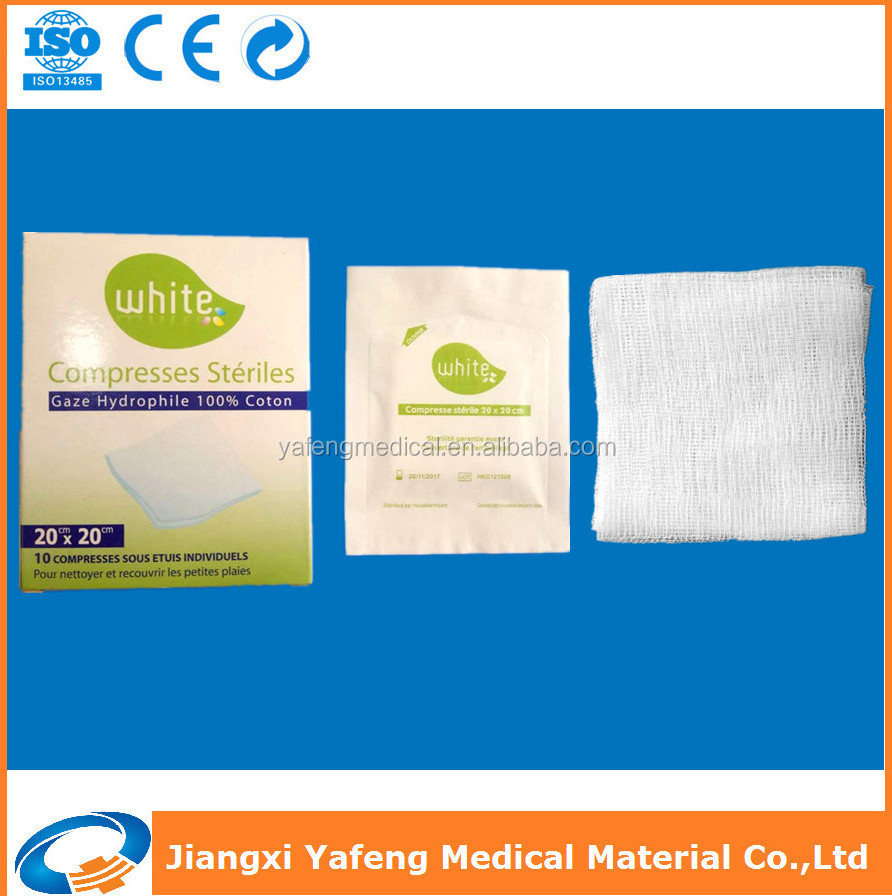 Cotton Gauze Manufacture Medical Absorbent Gauze Sponge Dressing Pack