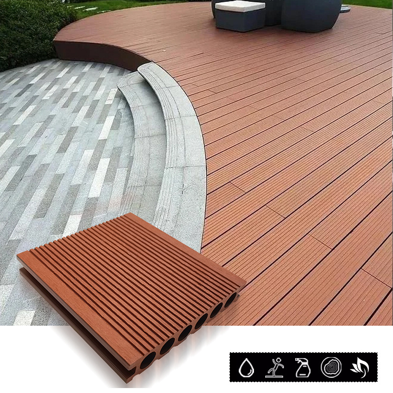 Outdoor flooring recycled Deck balcony furniture landscape timbers patio composite Terrace uv decking