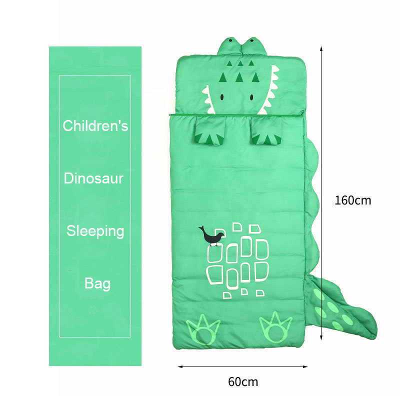 Outdoor children's anti kick cartoon sleeping bag, cute sleeping bag for boys and girls portable camping children's sleeping bag