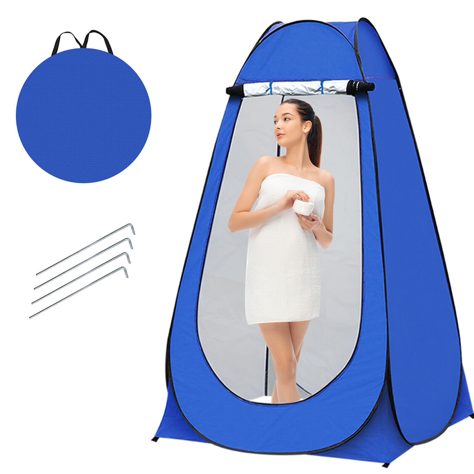 Outdoor Portable Changing Room Camp Toilet Tent Popup Shower Awning Tent With Carry Bag