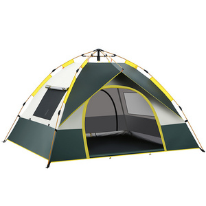 Factory sales of outdoor camping tents for 3-4 people, fully automatic tents, sun, wind, and rain proof, easy to carry