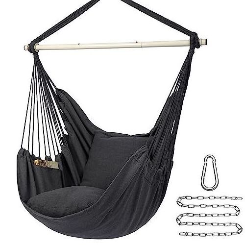 Black sand Beach seaside hammock outdoor camping Large space portable hammock aerial yoga hammock