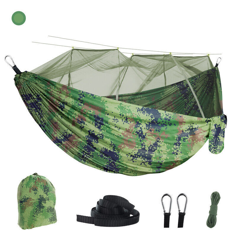 Portable camping hammocks and tent awnings Rain canopy mosquito nets Ultralight nylon double camping aerial tent