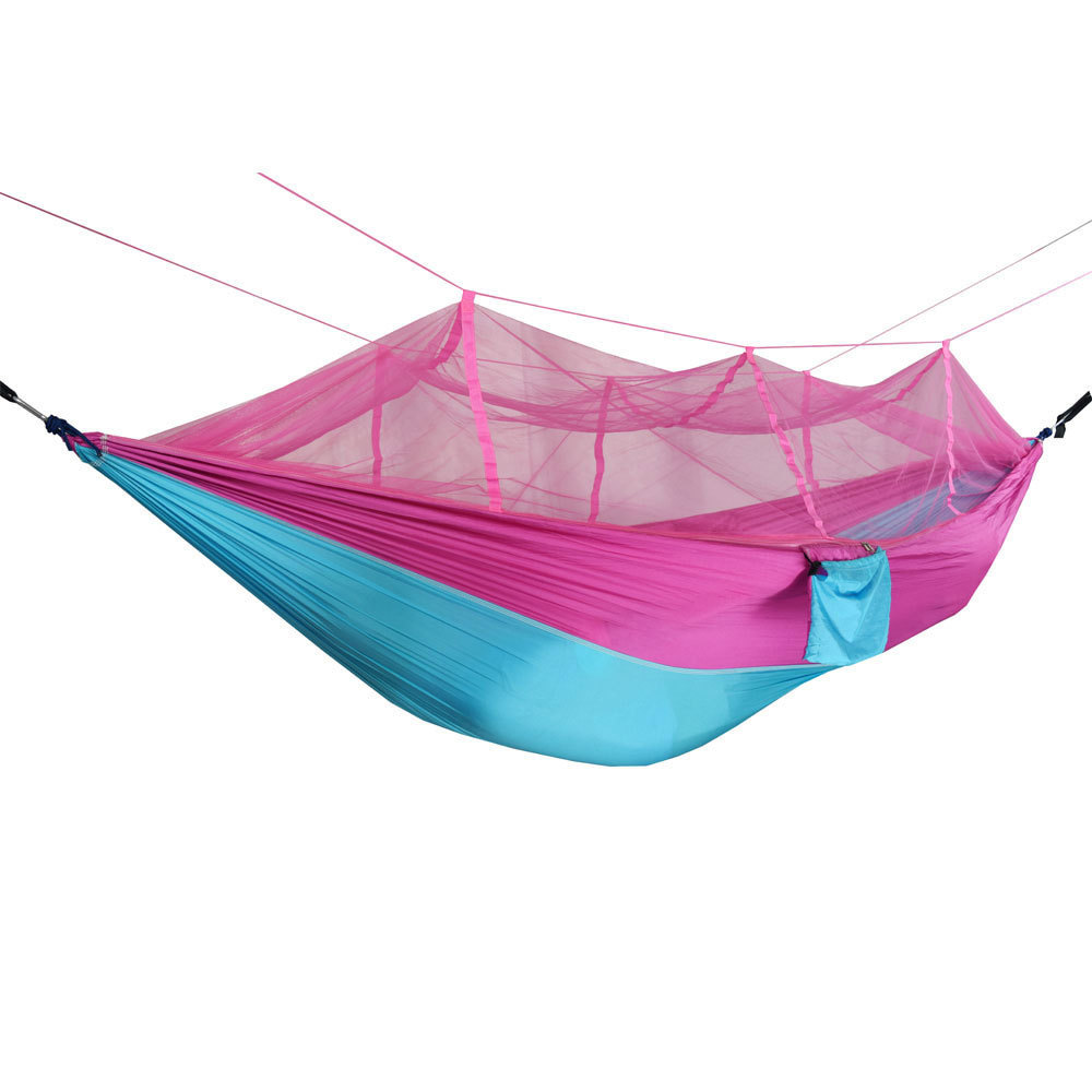 Outdoor mosquito net hammock, double high load-bearing hammock, park courtyard rest and entertainment swing