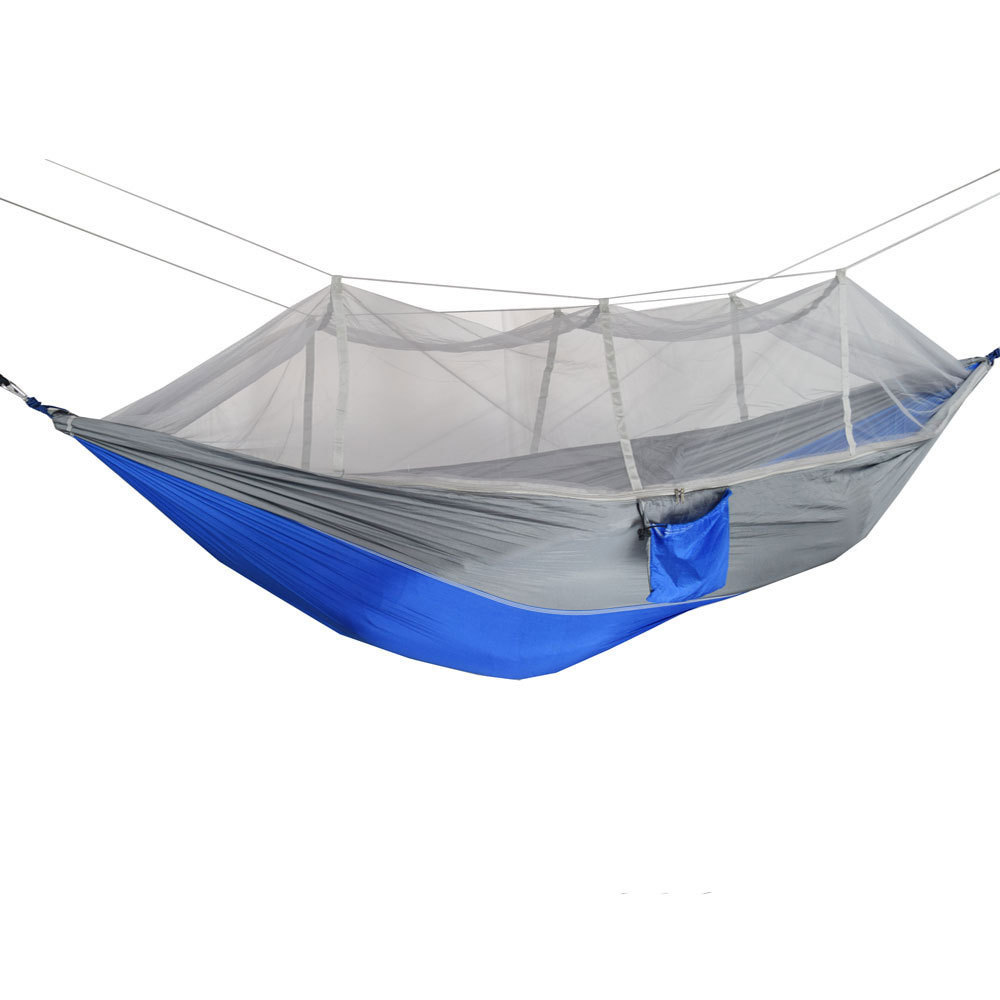 Outdoor mosquito net hammock, double high load-bearing hammock, park courtyard rest and entertainment swing