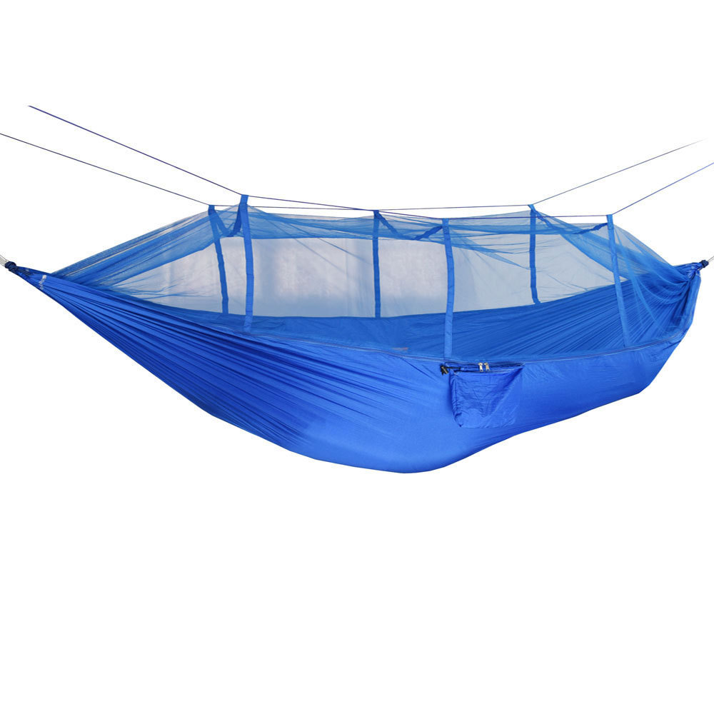 Outdoor mosquito net hammock, double high load-bearing hammock, park courtyard rest and entertainment swing