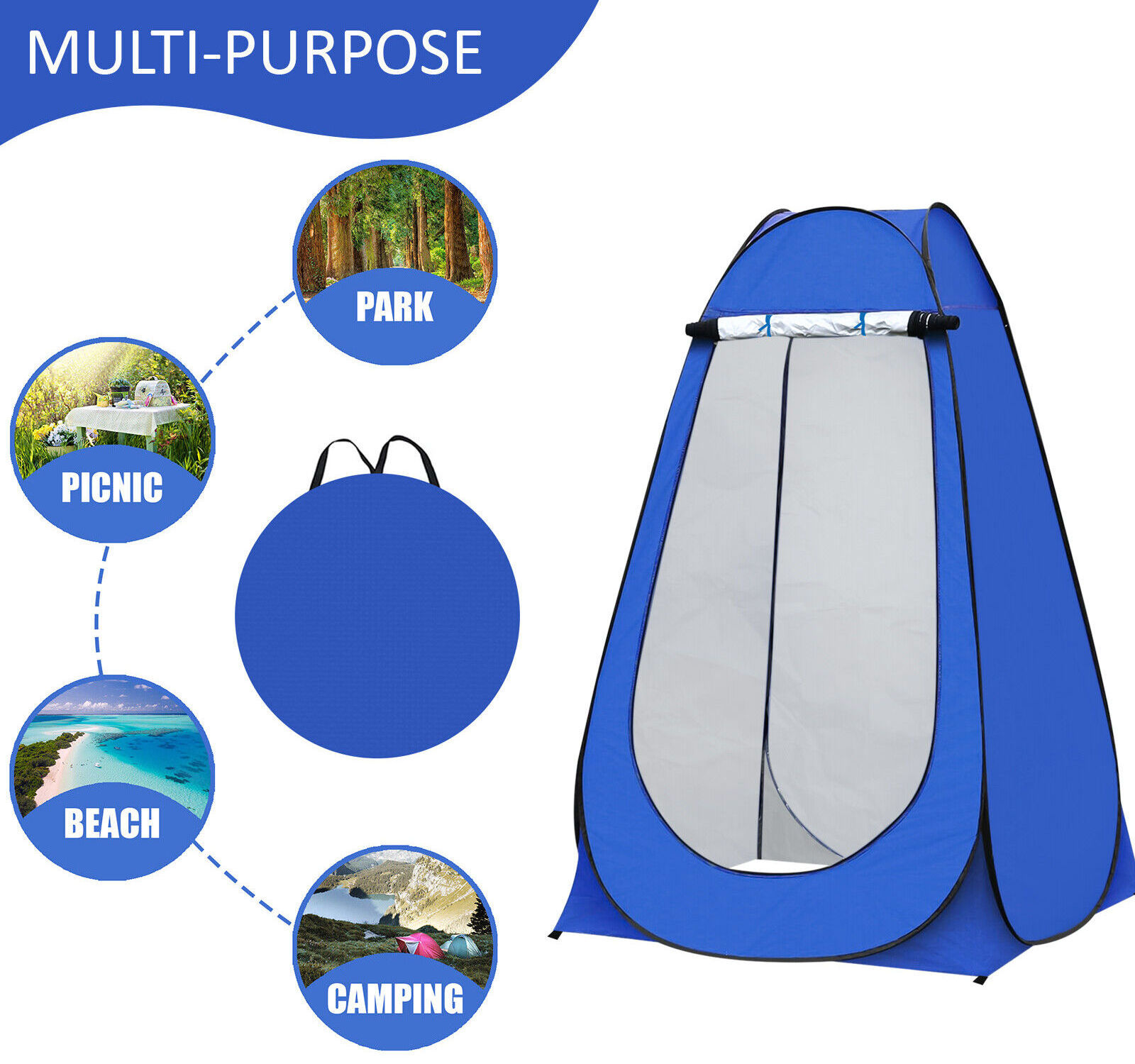 Outdoor bath bath changing tent Household shower portable toilet tent Free camping toilet tent