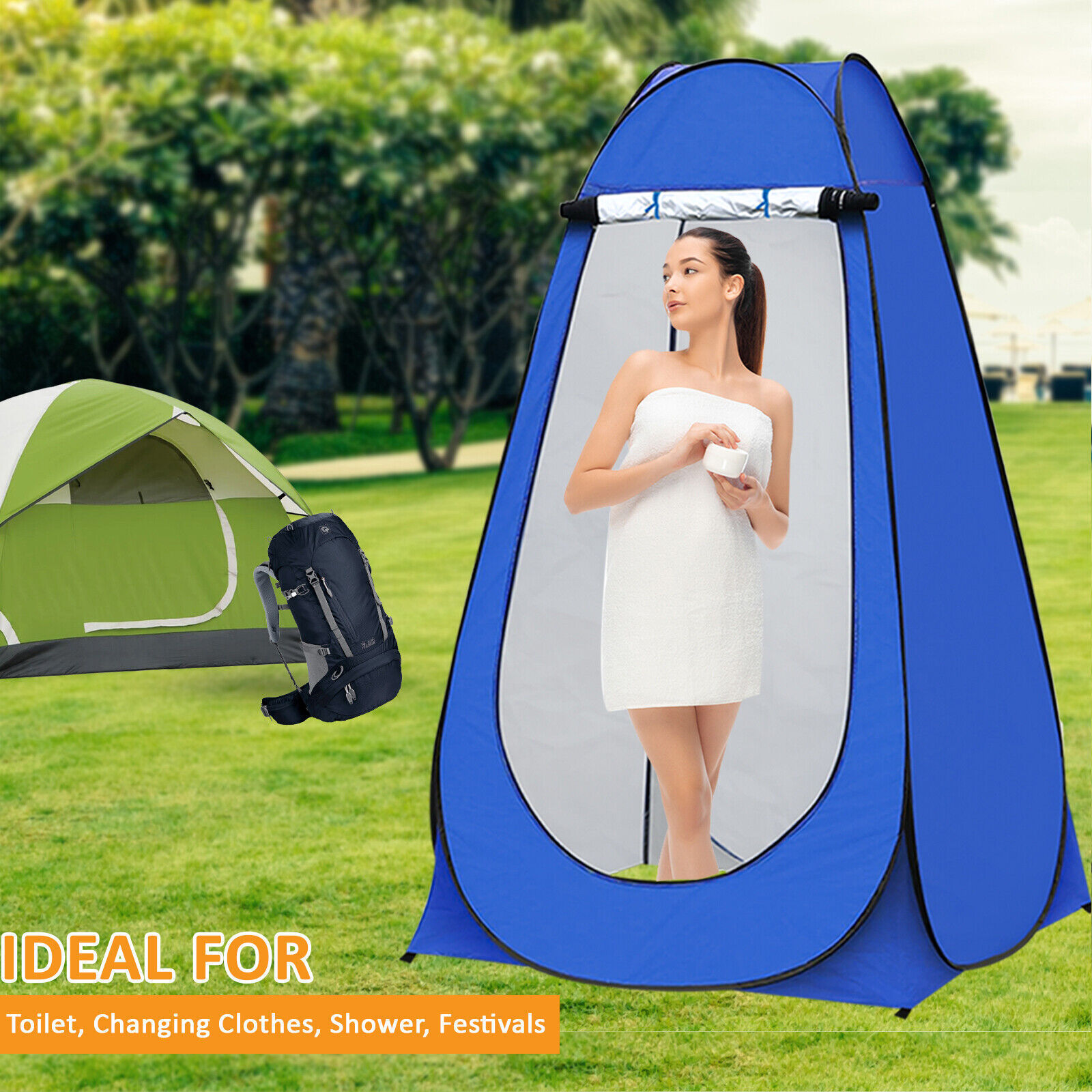 Outdoor bath bath changing tent Household shower portable toilet tent Free camping toilet tent