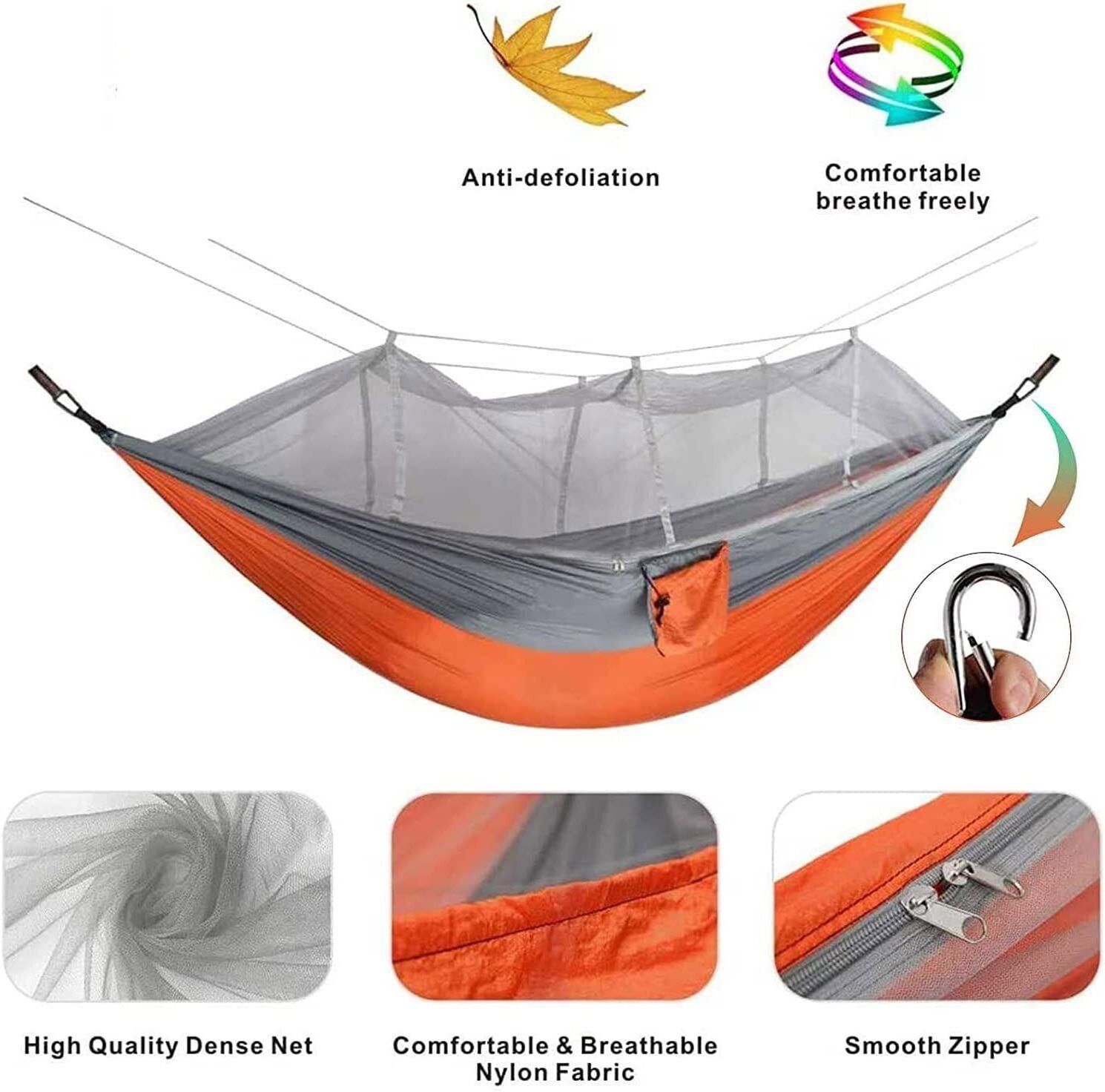 double camping hammock tent with mosquito net hanging bed portable hammock with mosquito net