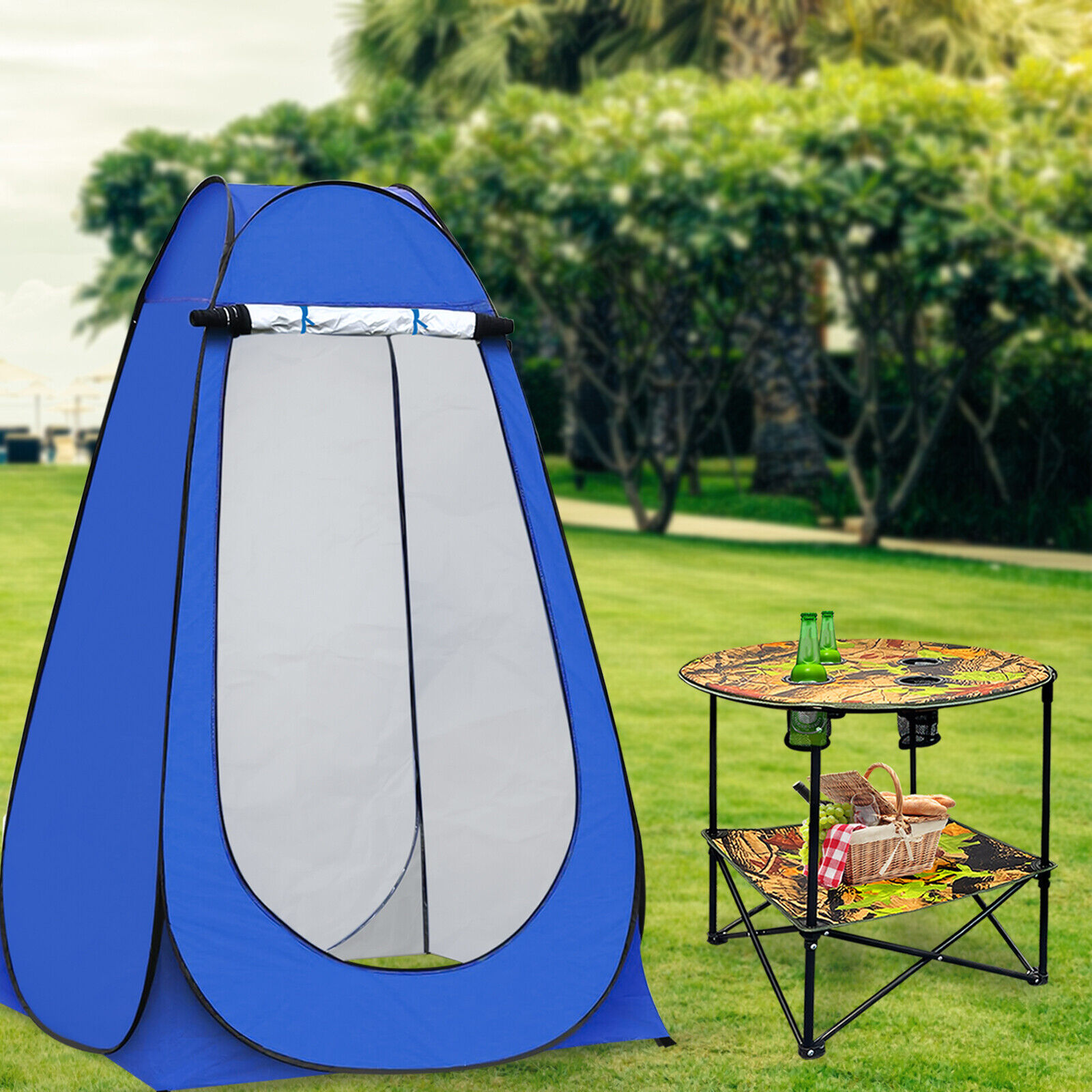 Outdoor bath bath changing tent Household shower portable toilet tent Free camping toilet tent